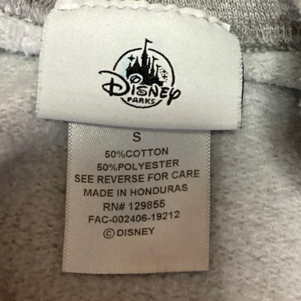 Disneyland Gray Mickey Mouse Print Long Sleeve Crew Neck Sweatshirt Top Size S - Picture 3 of 3